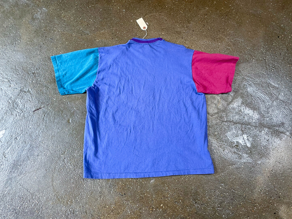 반팔 티셔츠 블루 색상 이미지-S1L8
